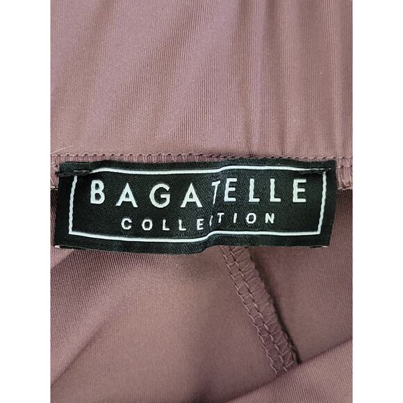 Bagatelle Collection High Rise Paperbag Tie Waist Ankle Pant Size Medium Mauve - Picture 9 of 11